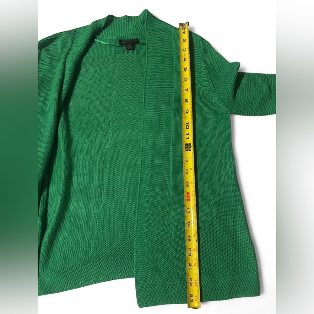 💚 Worthington Green Open-Front Knit Cardigan | Size S - Picture 6 of 6
